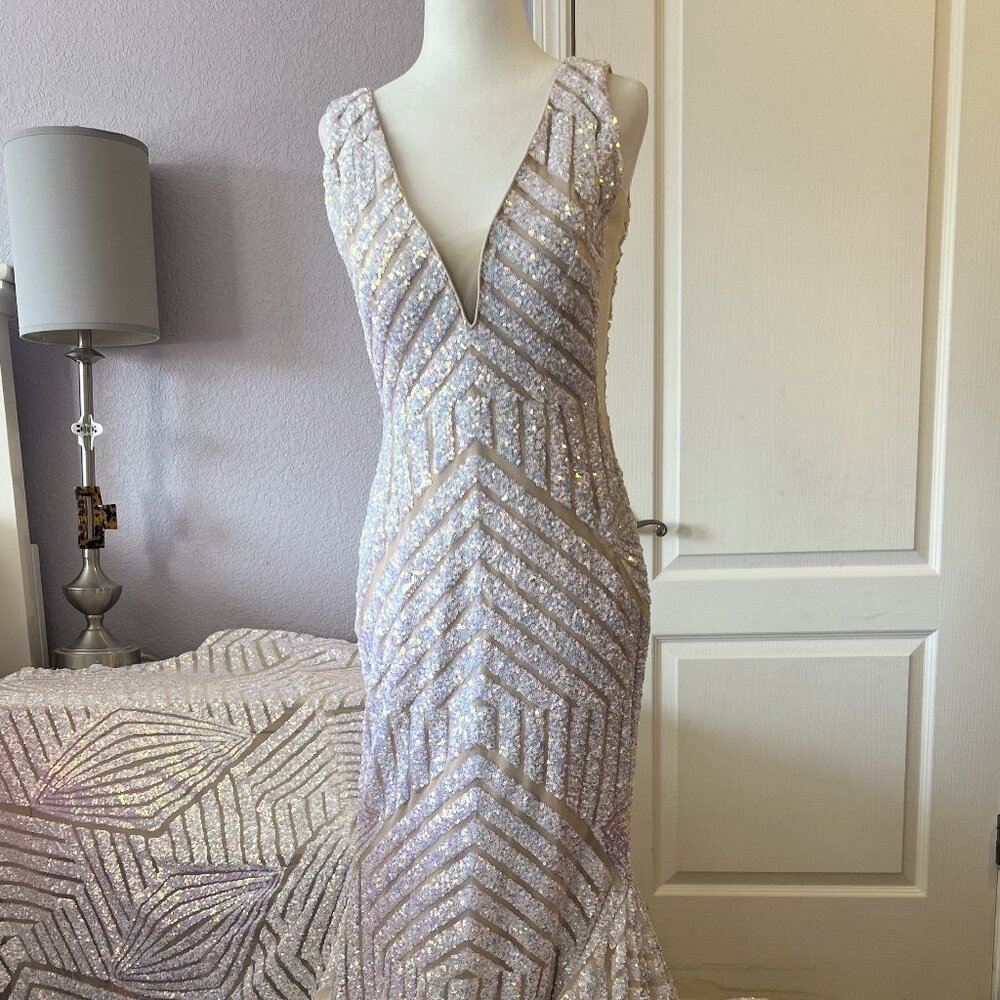 Jovani 59762 White Evening Gown